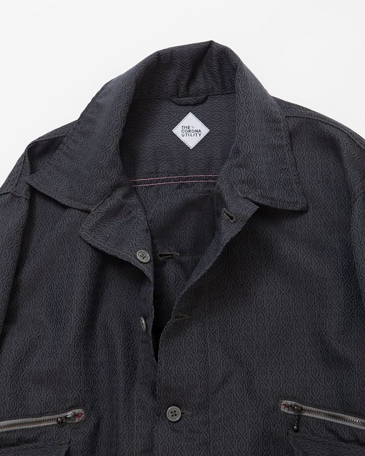 CSJ003・6POCKET JAC SHIRT / Black