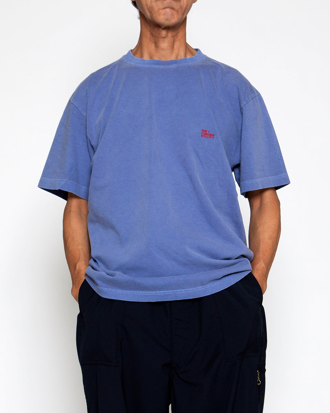 CT021・"THE CORONA UTILITY" LOGO EMBROIDERY TEE / Light Purple