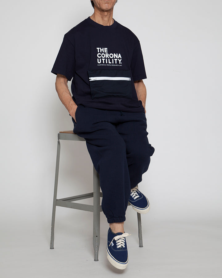 CT023・"BEACH ESSENTIAL" PACKABLE TEE / Navy
