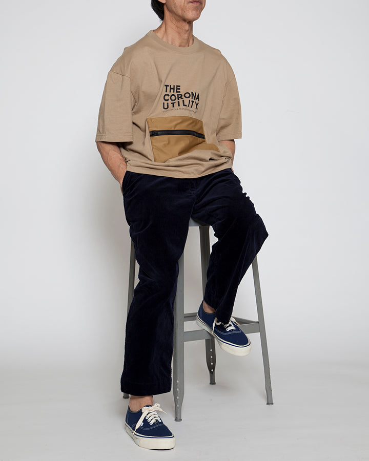 CT023・"BEACH ESSENTIAL" PACKABLE TEE / Sand Khaki
