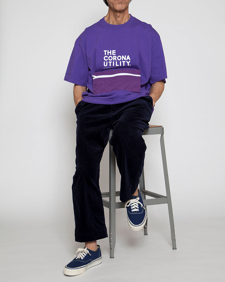 CT023・"BEACH ESSENTIAL" PACKABLE TEE / Violet