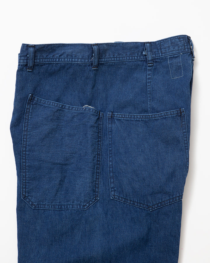 FP015・UTILITY NAVY SLACKS / Indigo w/ Bio-wash