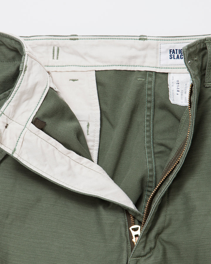 FP029・M-51 SHORT SLACKS / Light OG w/ Bio-wash