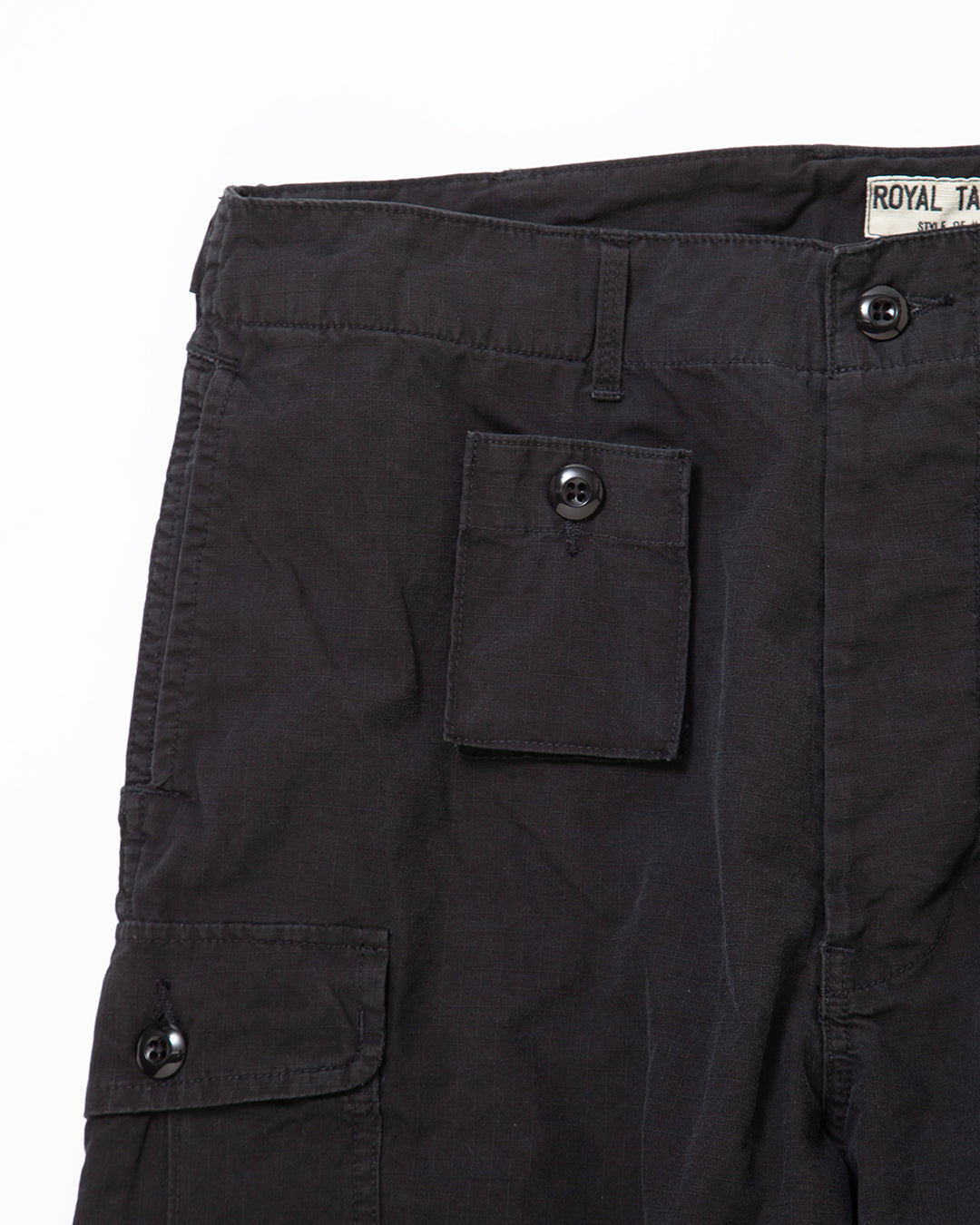 FP030 - a-1 clothing × FATIGUE SLACKS・ROYAL TAILOR・B.D.U SHORT SLACKS / Black