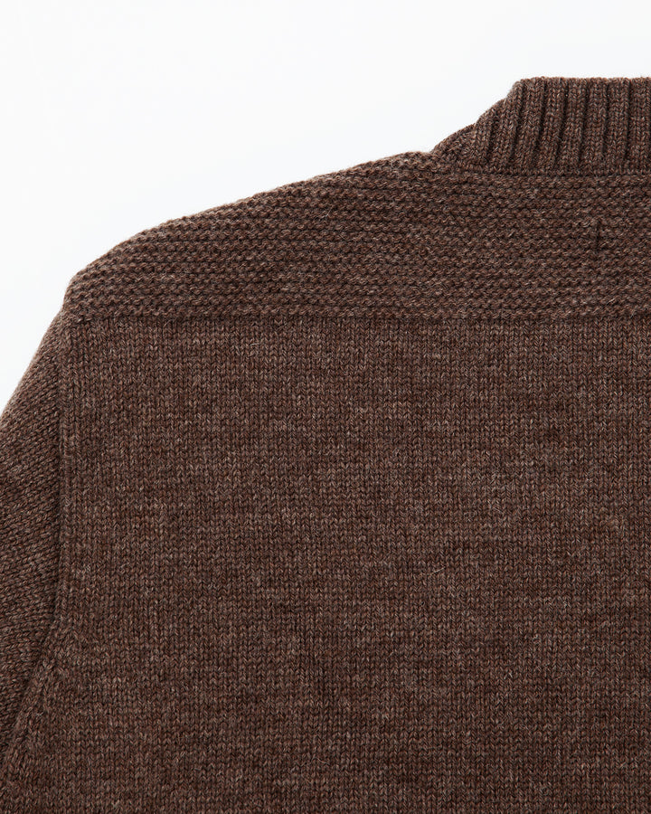 KN001 - KeyHole・NAVY CREW / Melange Mocha