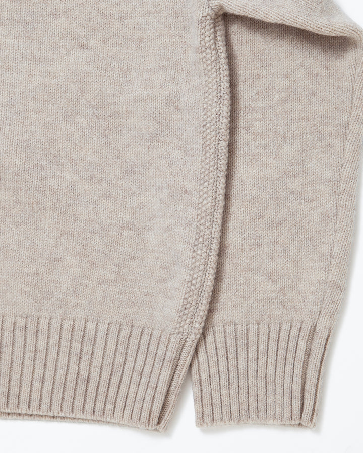 KN001 - KeyHole・NAVY CREW / Melange Sand