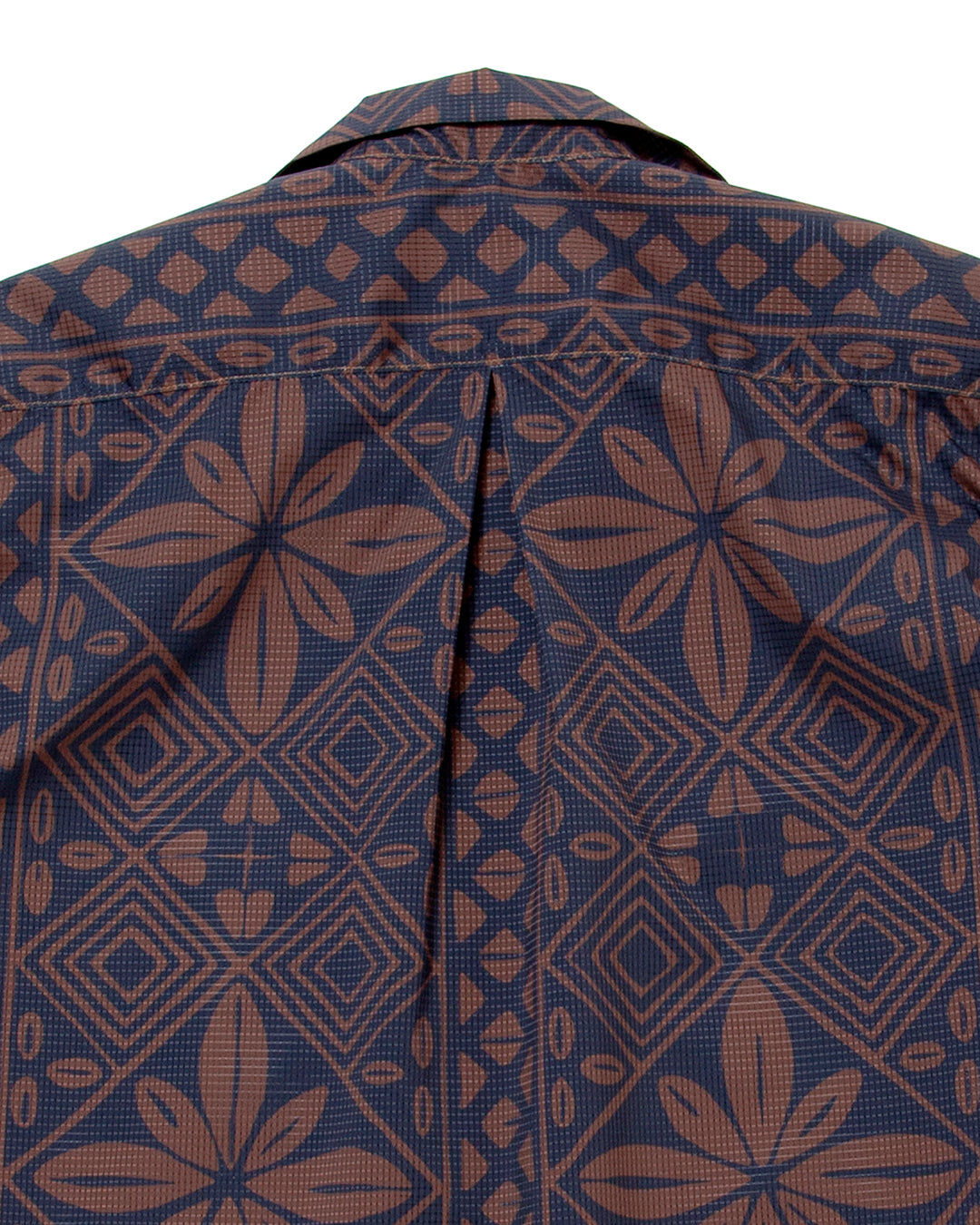 CS097 - FRENCH CAFE SHIRT S/S / Charcoal Grey × Brown