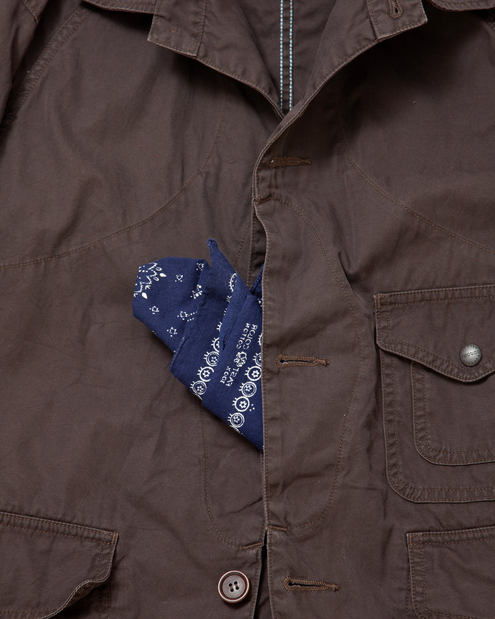 CJ001 - CORONA・GAME JACKET / Chocolate Brown w/ Bio-wash