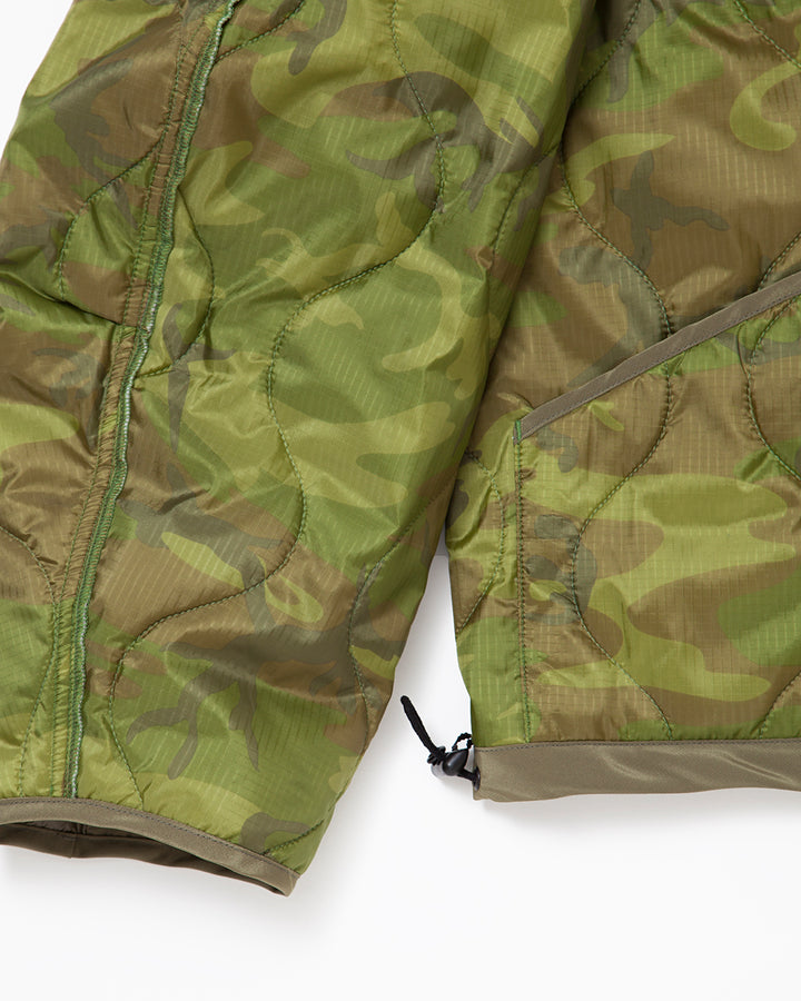 CJ020・ COMBAT QUILTING LINER JACKET / Green Leaf Camouflage