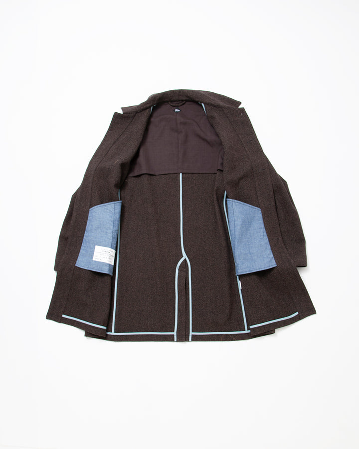 CJ027L - CORONA・UP DUSTER COAT / Melange Brown
