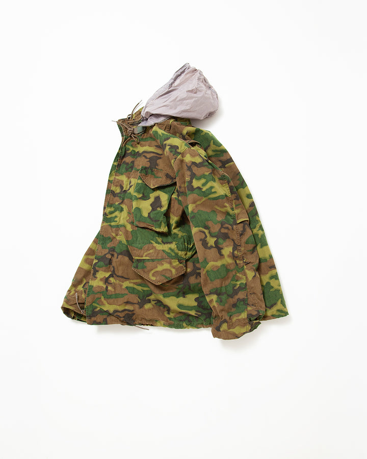 CJ112 - CORONA・M-65 FIELD JACKET / ERDL "GREEN in COUNTRY" w/ Special Bio-wash