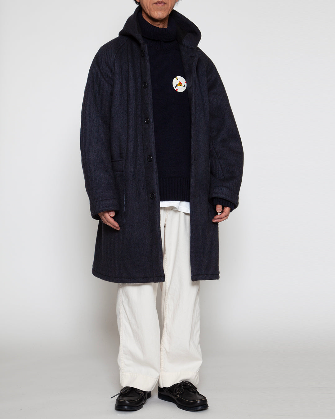 CJ127 - CORONA・UP DUSTER PARKA COAT / Dark Navy