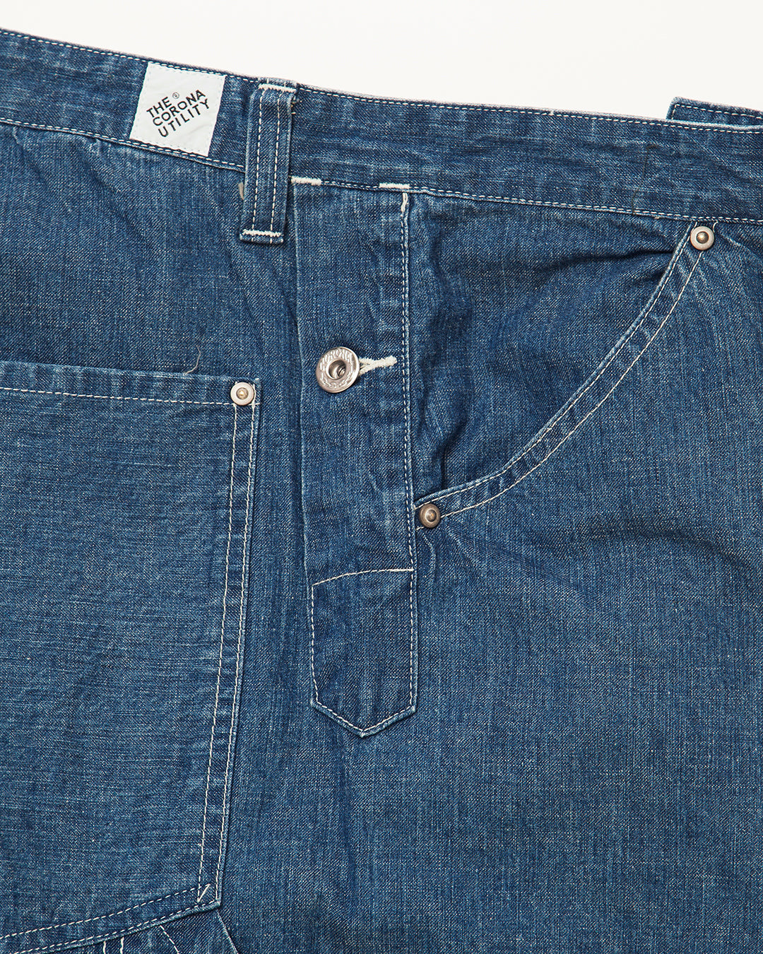 CP011・HALF O'ALLS / Indigo Denim w/ Stone Bio Wash