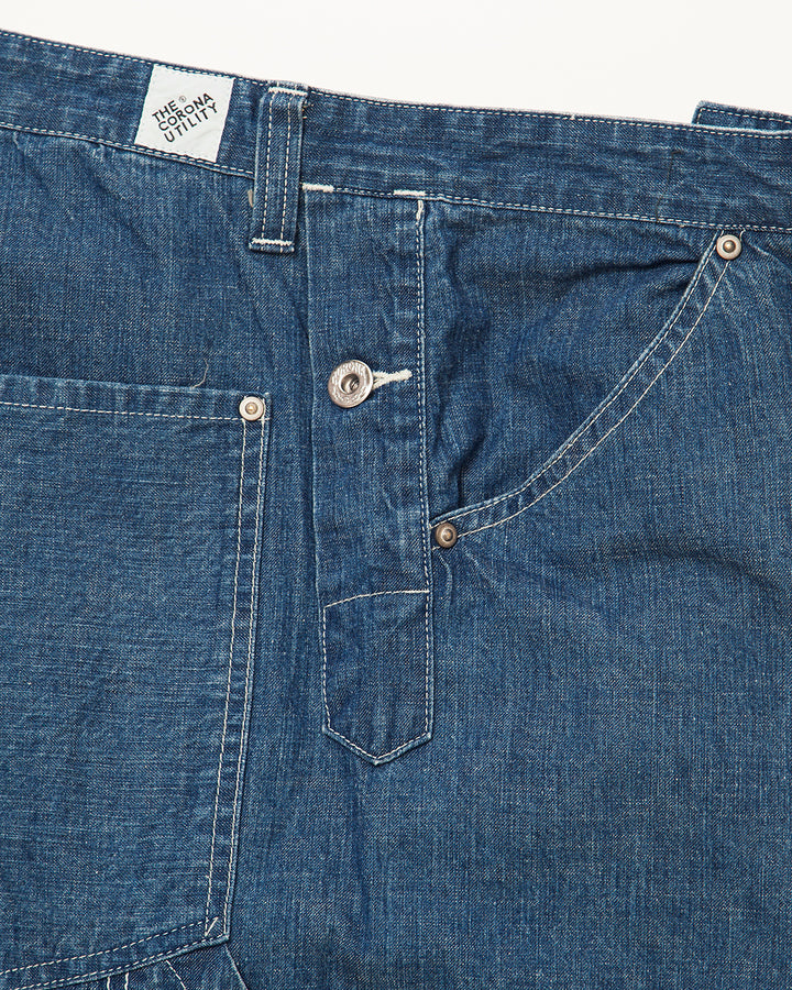 CP011・HALF O'ALLS / Indigo Denim w/ Stone Bio Wash