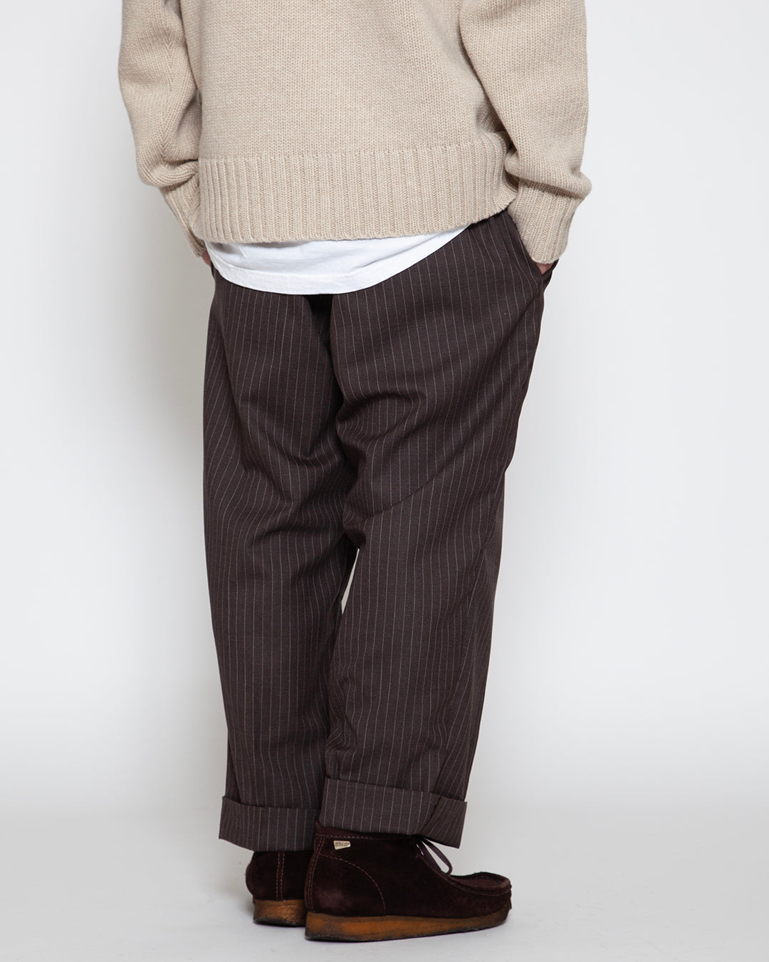 CP026 - 2T DESERT SLACKS / Brown Stripe