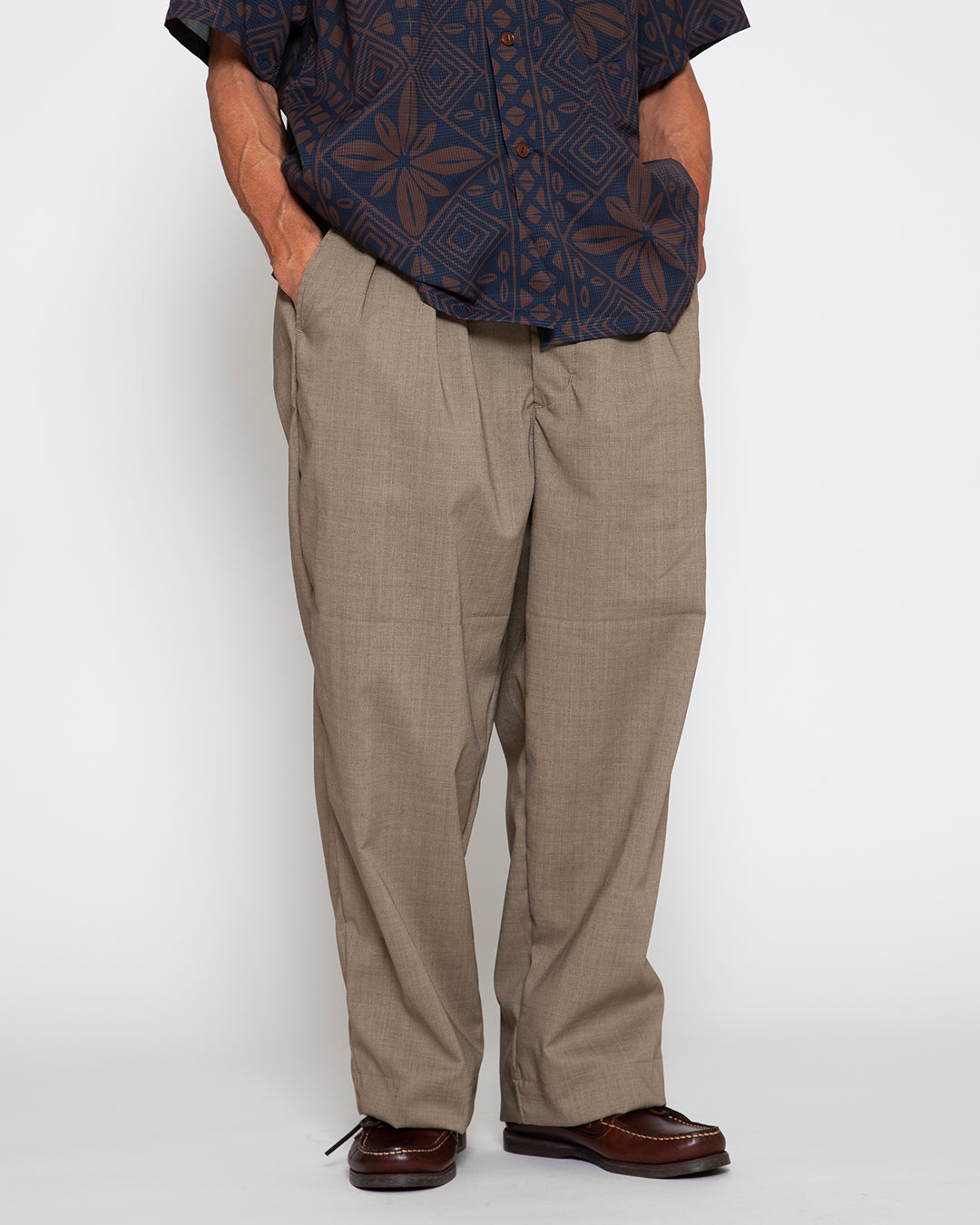 CP027E - DESERT EASY SLACKS / Beige Khaki