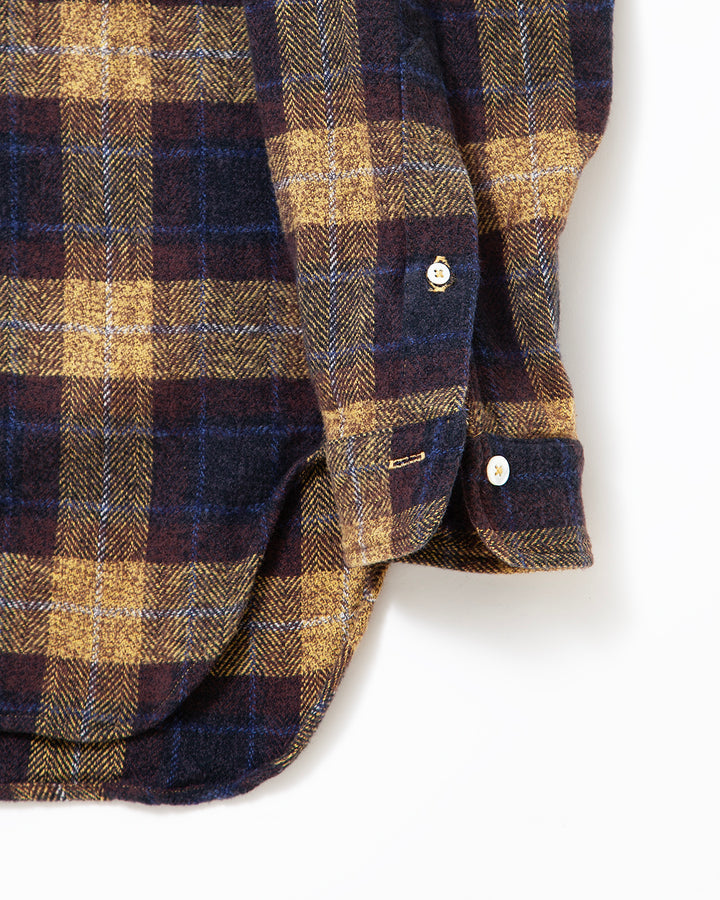 CS005 - W.C.W SHIRT PULLOVER / Yellow × Brown