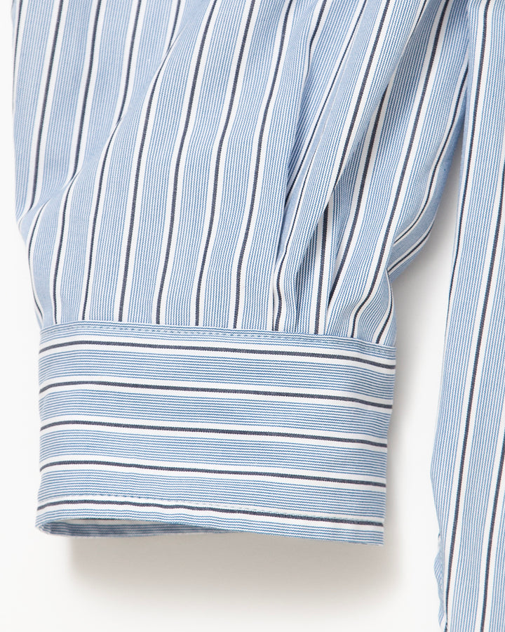 CS005 - W.C.W SHIRT PULLOVER / Blue × Charcoal