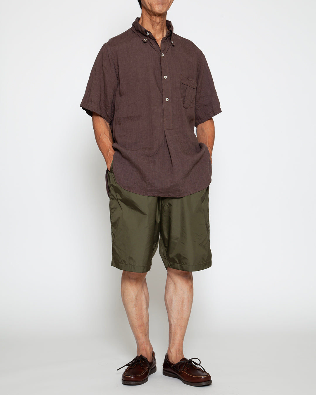 CS005S - W.C.W SHIRT PULLOVER S/S / Brown