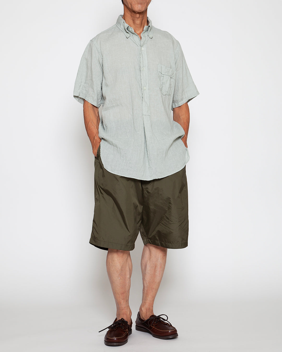 CS005S - W.C.W SHIRT PULLOVER S/S / Mint Grey