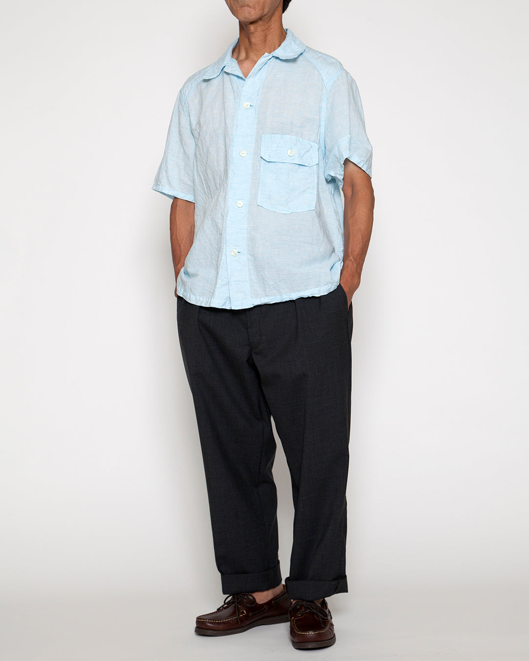 CS011S - CORONA・UTILITY FIELD SHIRT / Blue