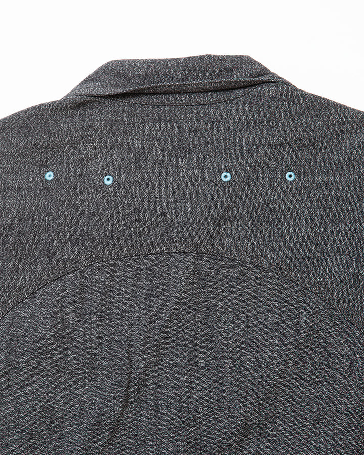 CS014 - CORONA・W-YOKE SHIRT / Top Black Chambray