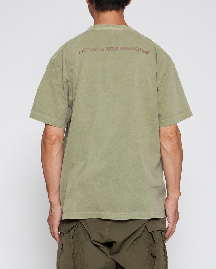 CT021・"THE CORONA UTILITY" LOGO EMBROIDERY TEE / Light Khaki