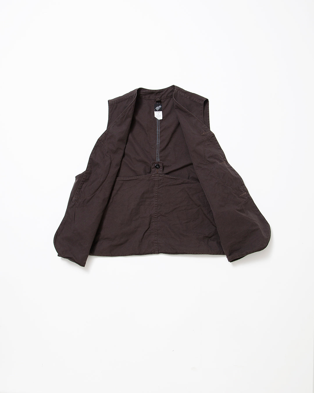 CV002 - CORONA・GAME VEST / Chocolate Brown w/ Bio-wash