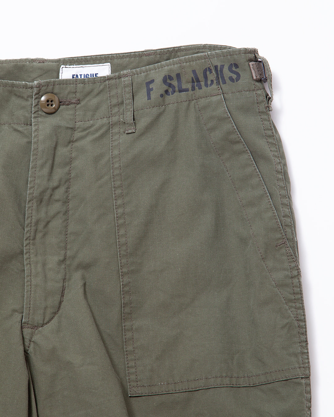 FP005 - AGGRESSOR SLACKS / Olive Green w/ Bio-wash
