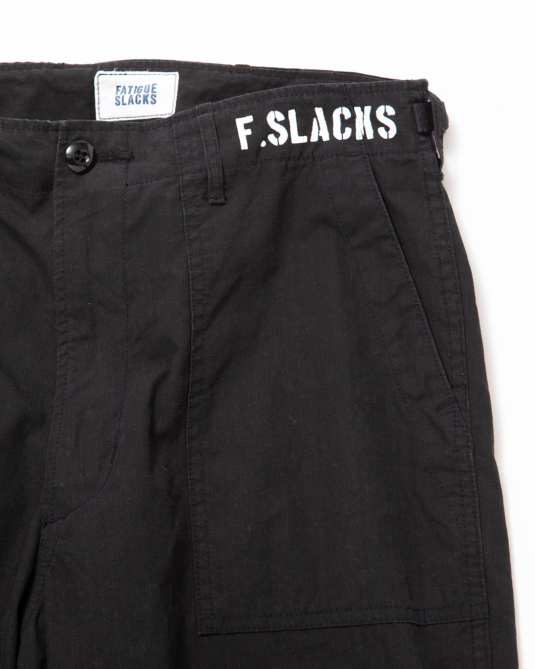 FP005 - AGGRESSOR SLACKS / Black w/ Bio-wash