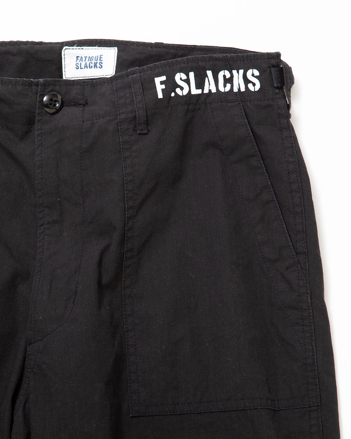 FP005 - AGGRESSOR SLACKS / Black w/ Bio-wash