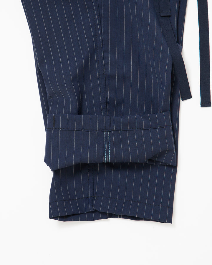 FP006・JUNGLE SLACKS / Navy × Grey Pin Stripe