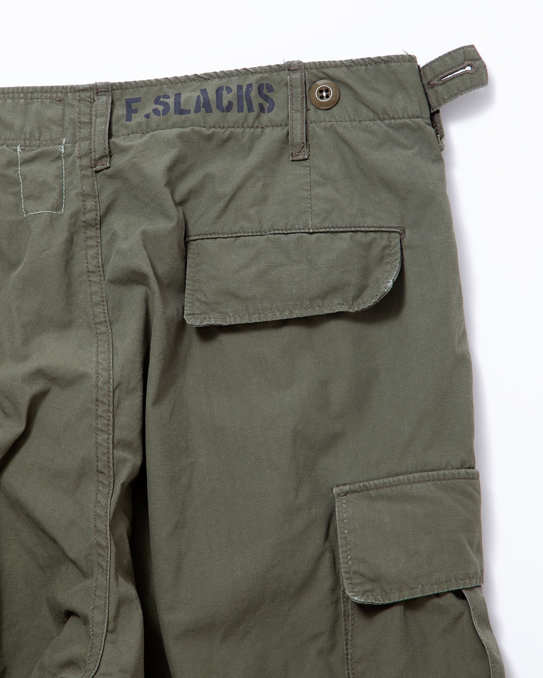 FP006 - JUNGLE SLACKS / Olive Green w/ Bio-wash