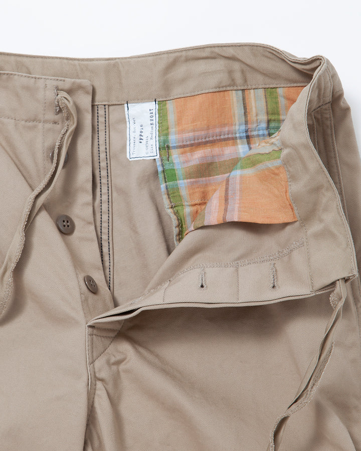FP018・NAVY EASY SLACKS / Khaki