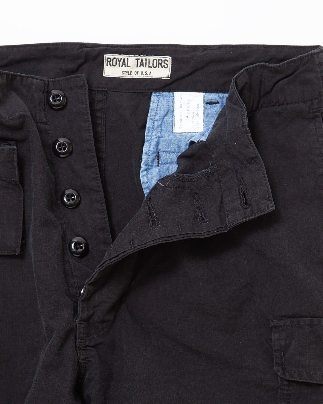 FP030 - a-1 clothing × FATIGUE SLACKS・ROYAL TAILOR・B.D.U SHORT SLACKS / Black