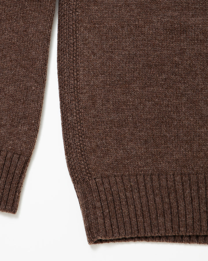 KN001 - KeyHole・NAVY CREW / Melange Mocha