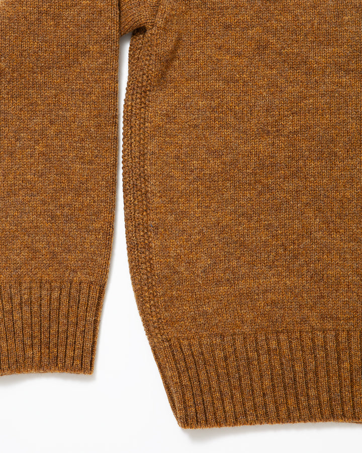 KN001 - KeyHole・NAVY CREW / Melange Gold