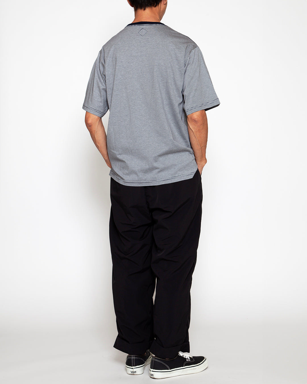 CC010 - BASIC POCKET TEE / Navy × White – THE CORONA UTILITY