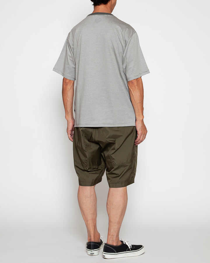 CC010  - BASIC POCKET TEE / OD × White