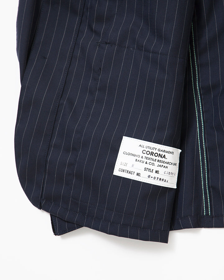 CJ001L・GAME JACKET LIGHT / Pinstripe on Navy