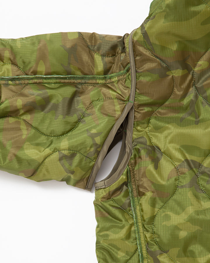 CJ020・ COMBAT QUILTING LINER JACKET / Green Leaf Camouflage
