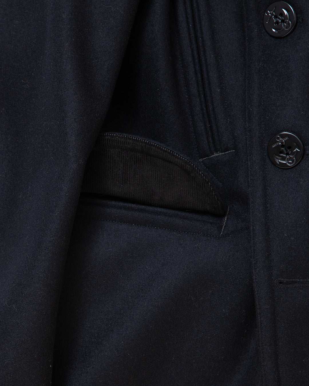 CJ067- SEAMEN'S COAT / Black