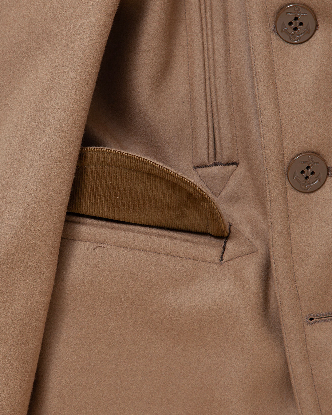 CJ067- SEAMEN'S COAT / Camel
