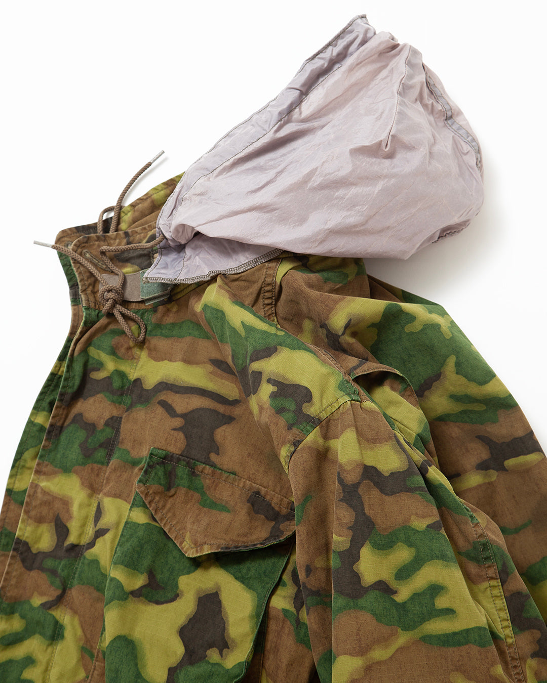 CJ112 - CORONA・M-65 FIELD JACKET / ERDL "GREEN in COUNTRY" w/ Special Bio-wash