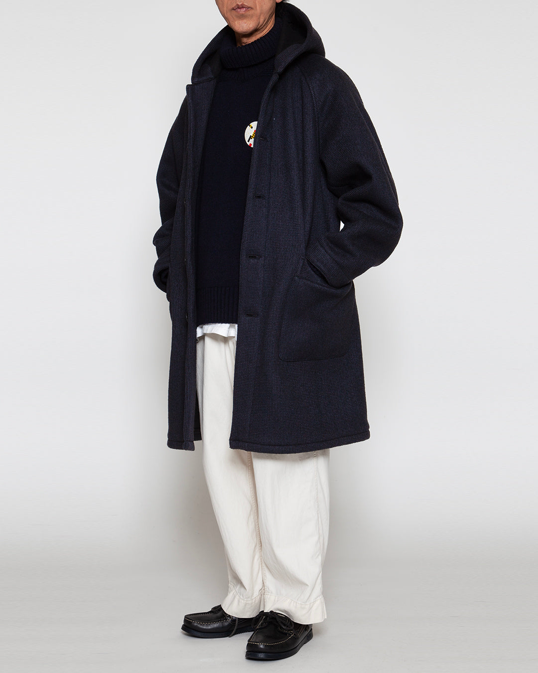 CJ127 - CORONA・UP DUSTER PARKA COAT / Dark Navy