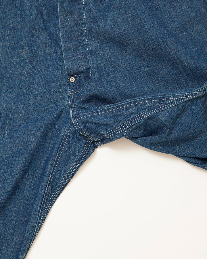 CP011・HALF O'ALLS / Indigo Denim w/ Stone Bio Wash