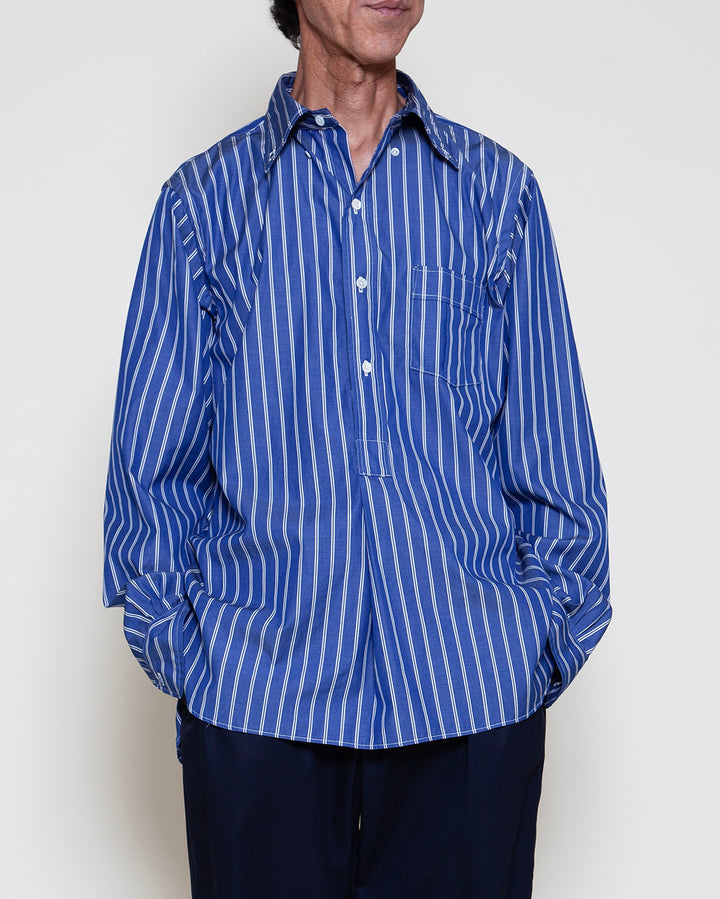 CS005 - W.C.W SHIRT PULLOVER / Blue × White