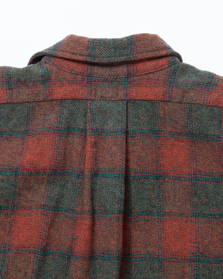 CS005 - W.C.W SHIRT PULLOVER / Red × Green