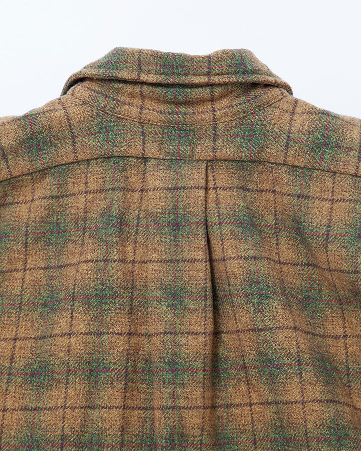 CS005 - W.C.W SHIRT PULLOVER / Khaki × Green