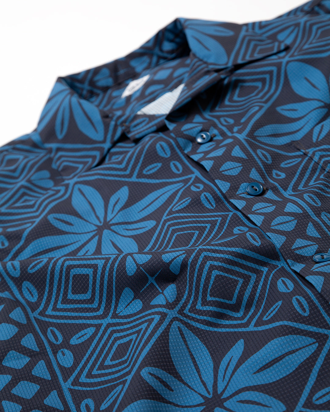 CS097 - FRENCH CAFE SHIRT S/S / Charcoal Grey × Blue
